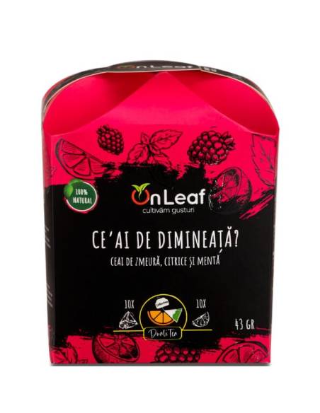 Ceai de dimineață — zmeură, citrice și mentă | GCS