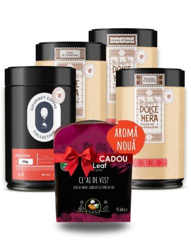 Spring Aroma Symphony – 4 Cafele Gourmet Coffee Shop & Ceai de VIS cadou