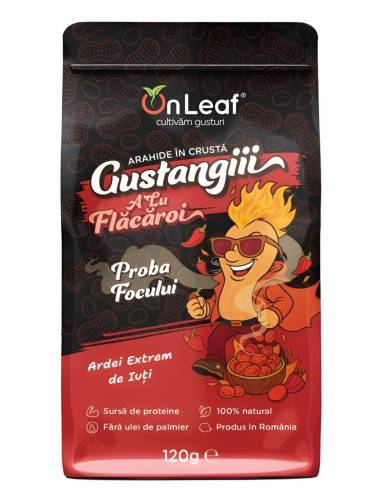 Alune Foarte Picante, cu Ardei Habanero si Carolina Reaper - Gustangii by OnLeaf