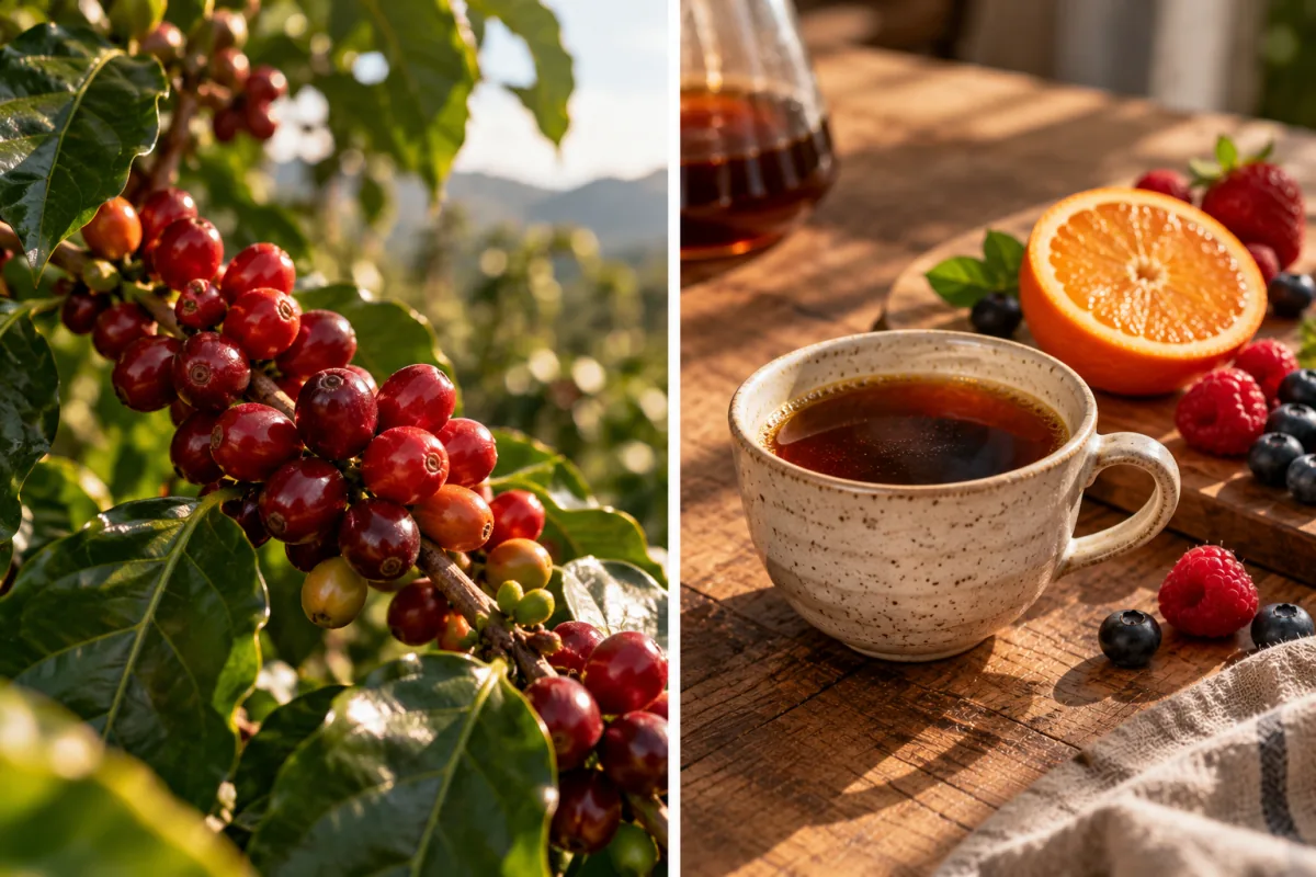 de la fructul e cafea in ceasca