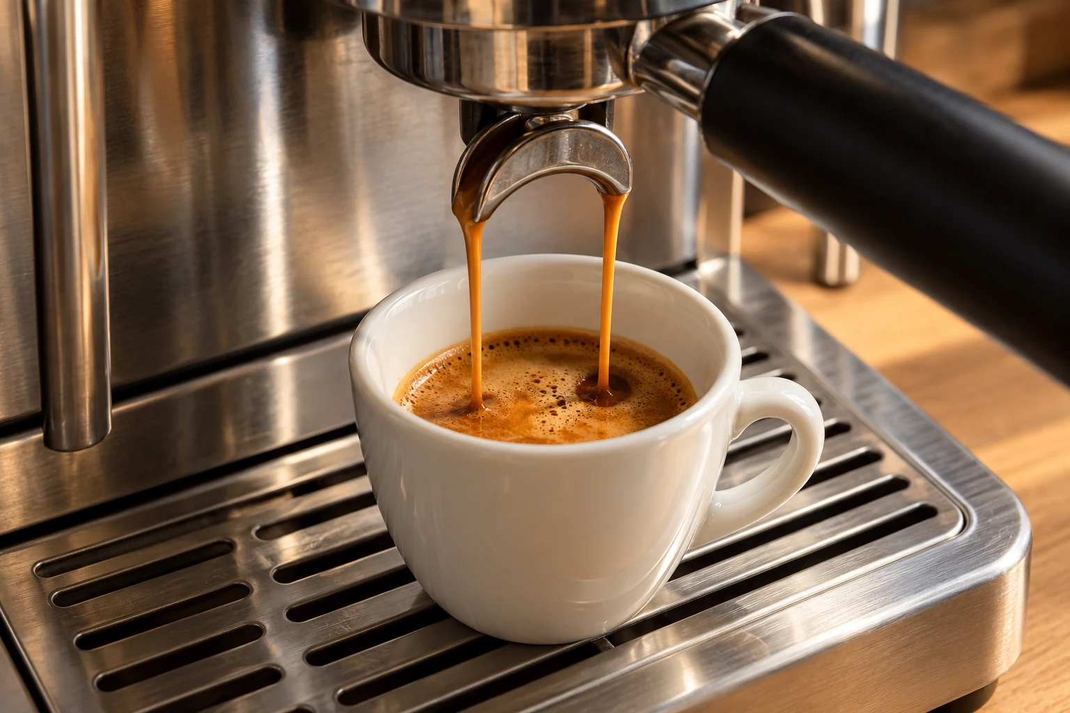 Extracție de espresso cu cremă densă