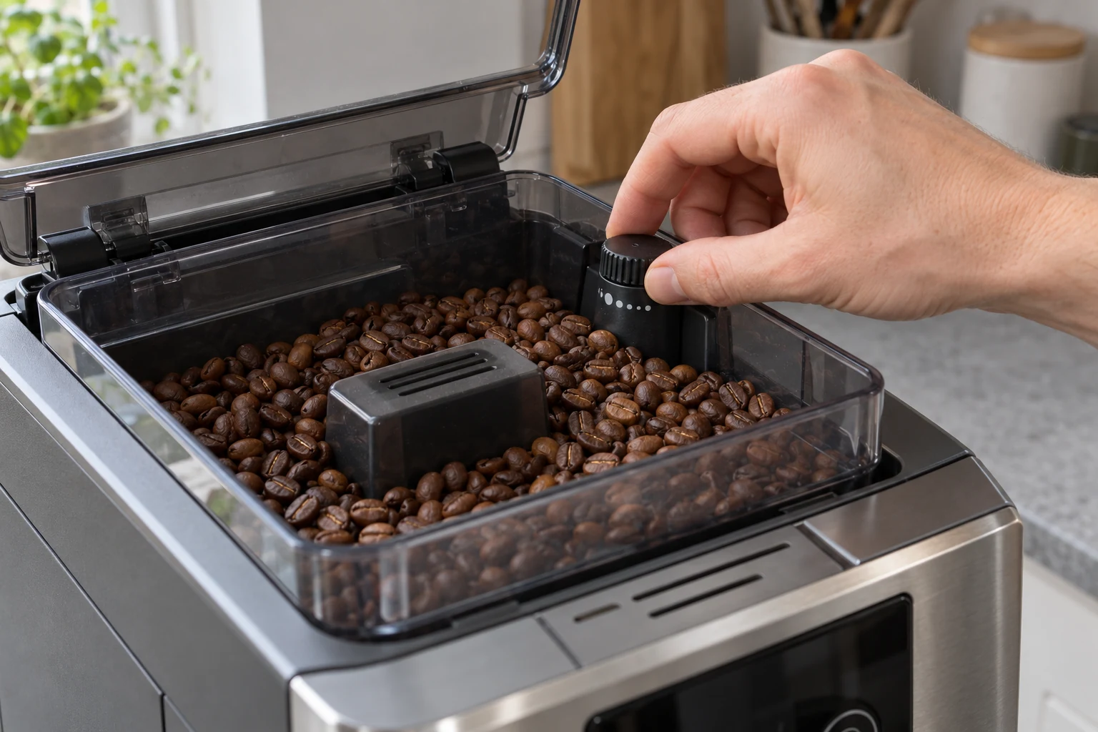 reglaj rasnita espressor automat